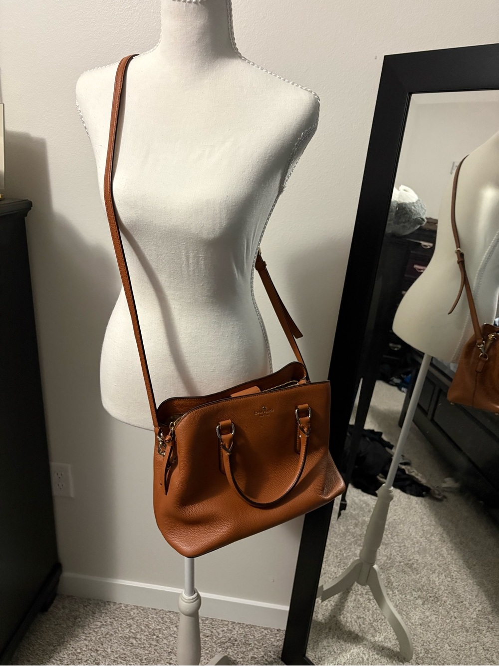 kate spade Tan Leather Shoulder Satchel
